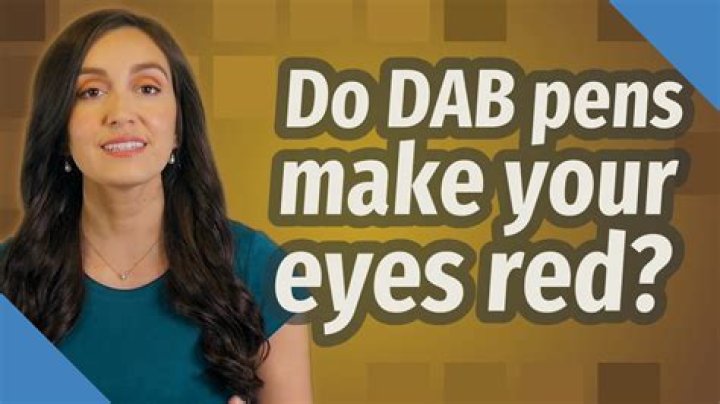 Do DAB pens make your eyes red?