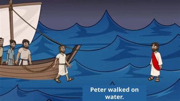 Why does Peter walk on water?